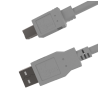 Cable USB 2.0 A-macho a B-macho, 1,8m