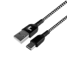 Cable trenzado con conector USB Tipo-C® macho a USB 2.0 A macho