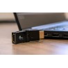 Adaptador con conector HDMI® macho a HDMI® hembra con ángulo ajustable