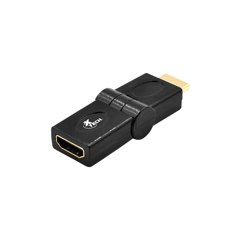 Adaptador con conector HDMI® macho a HDMI® hembra con ángulo ajustable