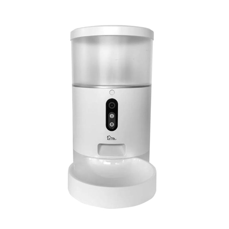 Dispensador VTA+ Inteligente de Comida para Mascotas Active 4L Smart Home Wi-Fi con Cámara