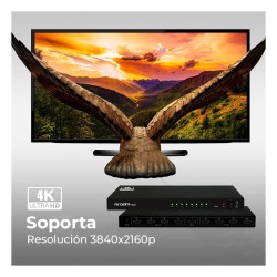 Splitter Argom ARG-AV-5118 4K(3840x2160p) 8 Puertos HDMI 4K