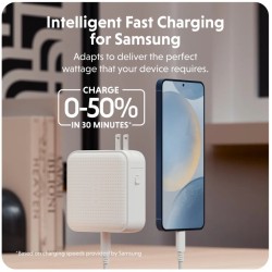Cargador de viaje HyperJuice® 100W USB-C GaN - Blanco