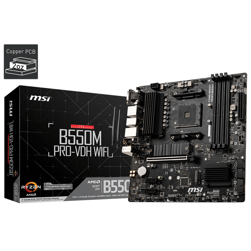 MSI MB B550M PRO-VDH WIFI AM4