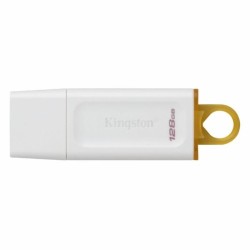 Kingston - USB flash drive - 128 GB - Amarillo y blanco
